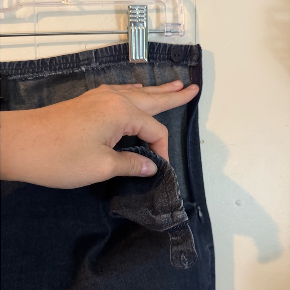 Eileen Fisher Pull On Elastic Waist Denim Jeans Size Petite M - Picture 7 of 10